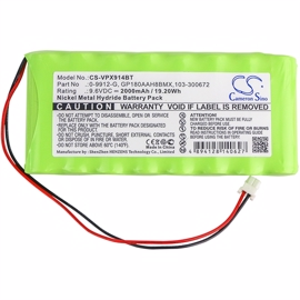 Visonic Amber batteri 9,6V 2000mAh (kompatibelt)